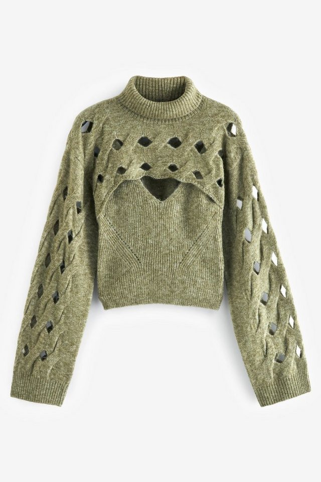 Next Bandeau-Bikini-Top 2-in-1 Trägertop und kurzer Rollkragenpullover (2-St) von Next