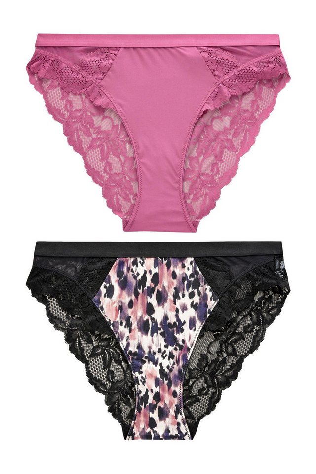 Next Slip 2er-Pack Slips mit Spitze, hoher Beinschnitt (2-St) von Next