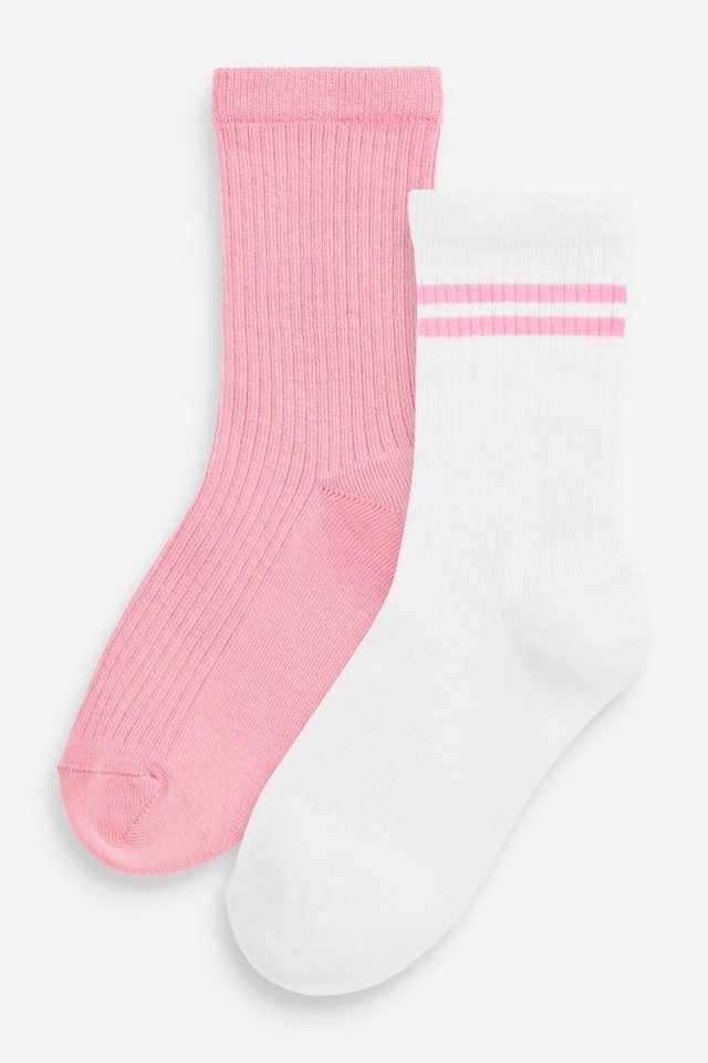 Next Bandeau-Bikini-Top 2er-Pack gerippte Sportsocken mit Baumwollanteil (2-St) von Next