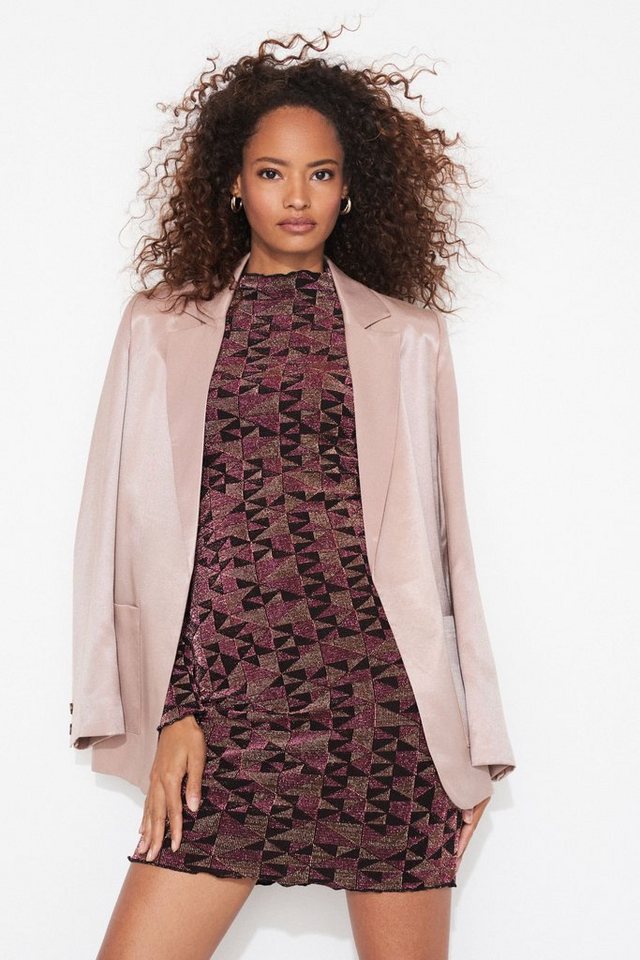 Next Bandeau-Bikini-Top Funkelnde Jacquard-Minikleid Partykleid (1-St) von Next