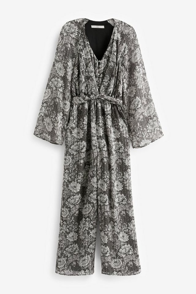 Next Bandeau-Bikini-Top Funkelnder Jumpsuit mit weitem Bein, Kurzgröße (1-St) von Next