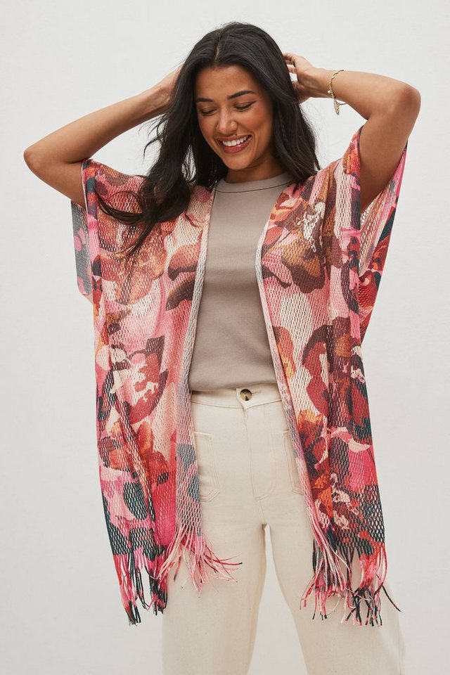 Next Bandeau-Bikini-Top Gehäkelter Cover-up mit Fransen (1-St) von Next