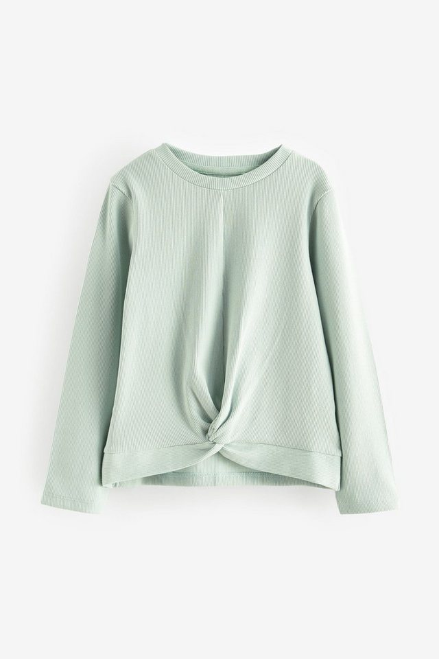 Next Bandeau-Bikini-Top Geripptes Langarmshirt mit Knotendetail (1-St) von Next