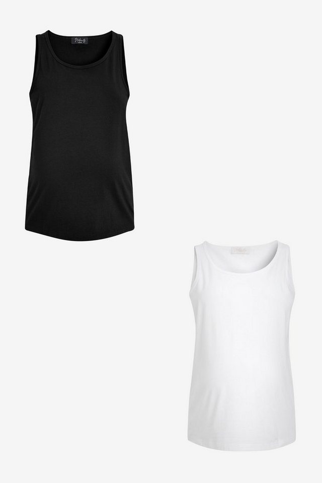 Next Bandeau-Bikini-Top Umstandsmode-Basics Trägerhemden im 2er-Pack (2-St) von Next