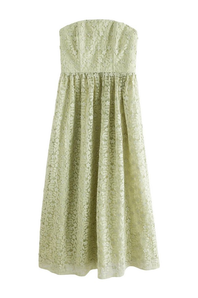 Next Bandeaukleid N. Premium Bandeau-Maxikleid mit Spitze (1-tlg) von Next
