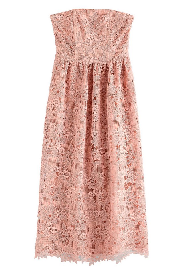 Next Bandeaukleid N. Premium Bandeau-Maxikleid mit Spitze (1-tlg) von Next