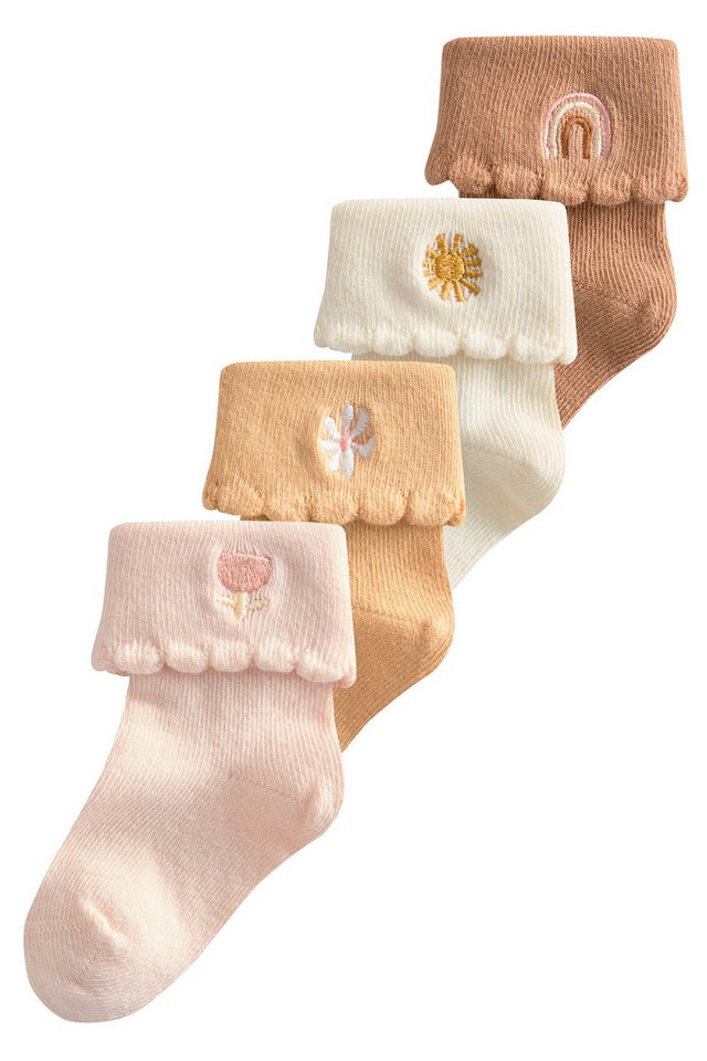 Next Basicsocken 5 x Babysocken mit Rollbündchen (5-Paar) von Next