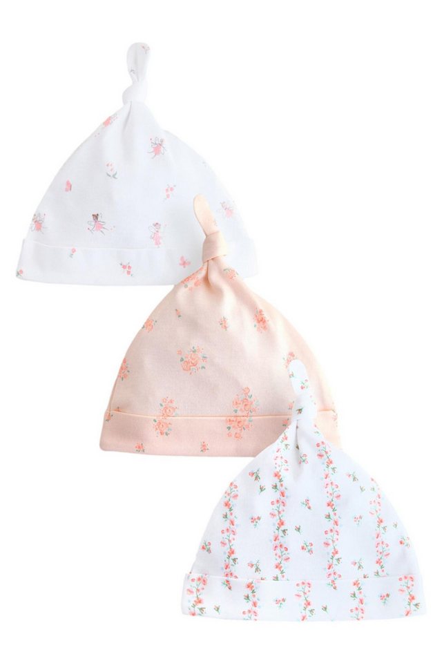 Next Beanie 3er-Pack Baby-Knotenmützen (3-St) von Next