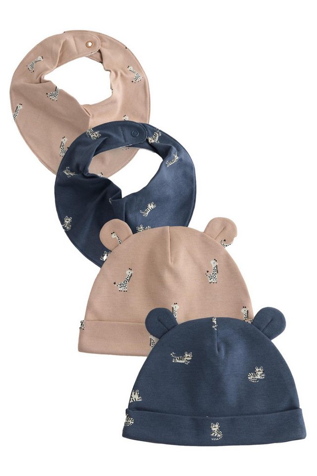 Next Beanie Baby Beanie und Lätzchen im 4-teiligen Set. (4-St) von Next