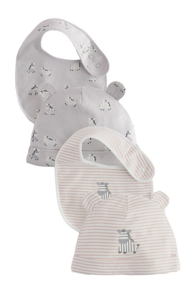 Next Beanie Baby Mütze und Lätzchen, 4er Set (4-St) von Next