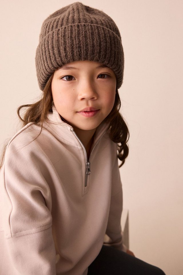 Next Beanie Breit gerippte Strickmütze (1-St) von Next