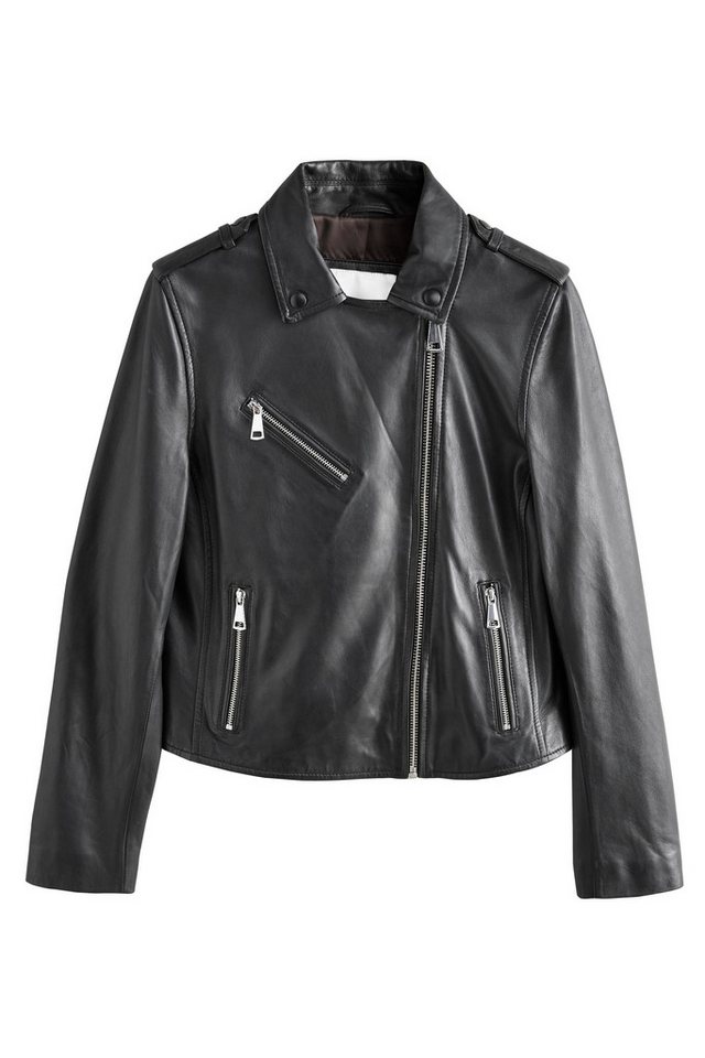 Next Bikerjacke N. Real Bikerjacke aus Leder (1-St) von Next