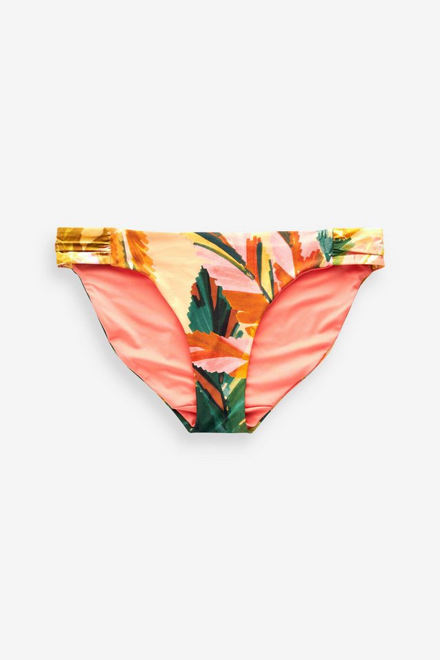 Next Bikini-Hose Bikinihose mit hohem Bein und Seitenraffung (1-St) von Next