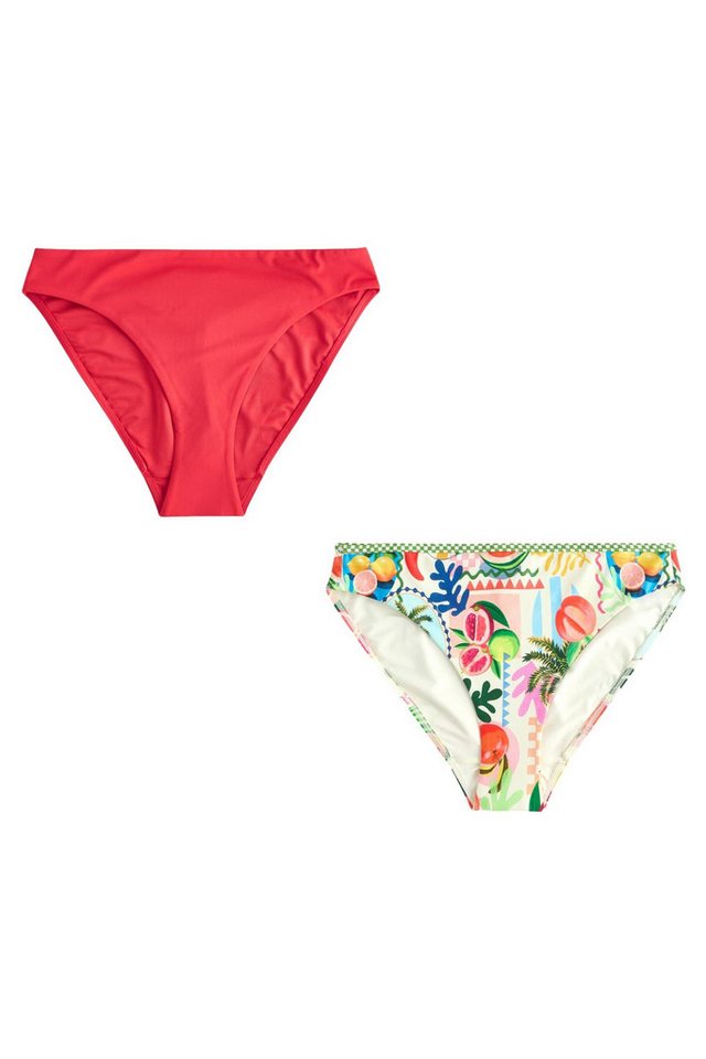 Next Bikini-Hose Bikinihose mit hohem Beinausschnitt, 2er-Pack (2-St) von Next