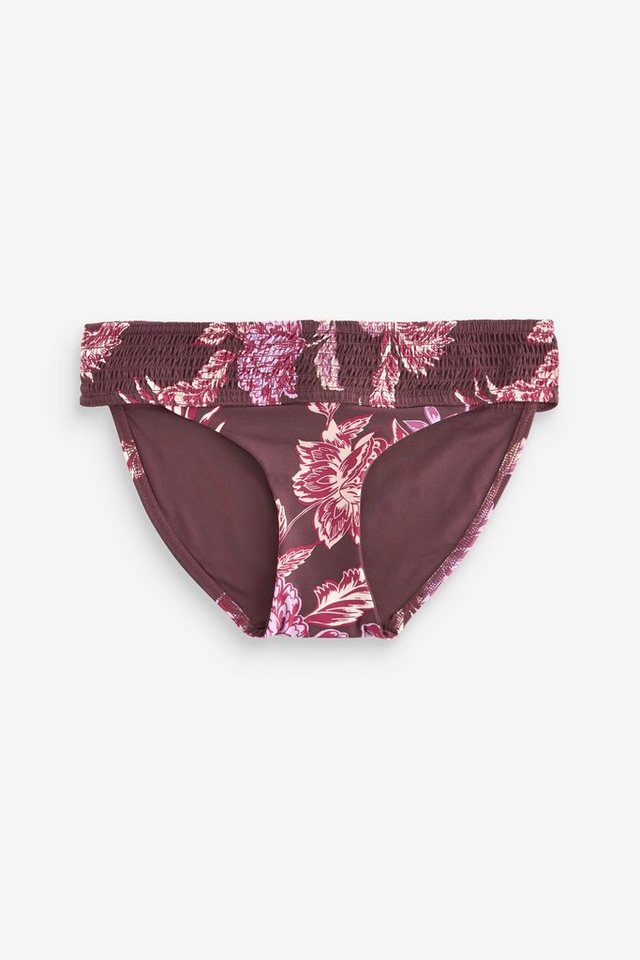 Next Bikini-Hose Gesmokte Bikinihose mit hohem Beinausschnitt (1-St) von Next