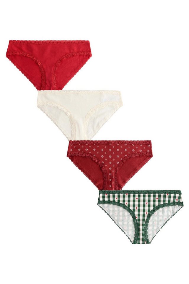 Next Bikinislip Spitzenslips im 4er-Pack, Bikini (4-St) von Next