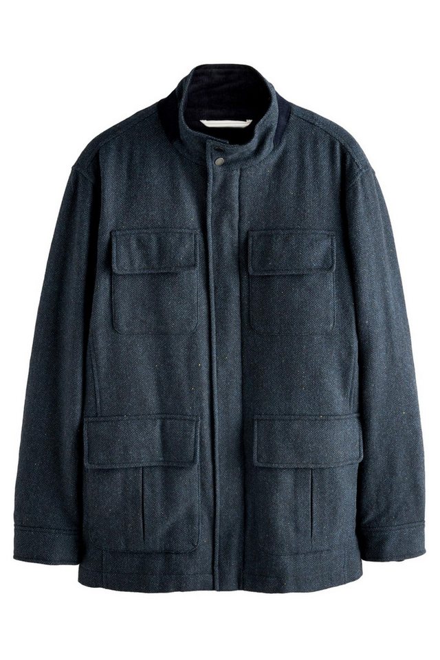 Next Blouson Mantel mit Fischgrätmuster und 4 Taschen (1-St) von Next