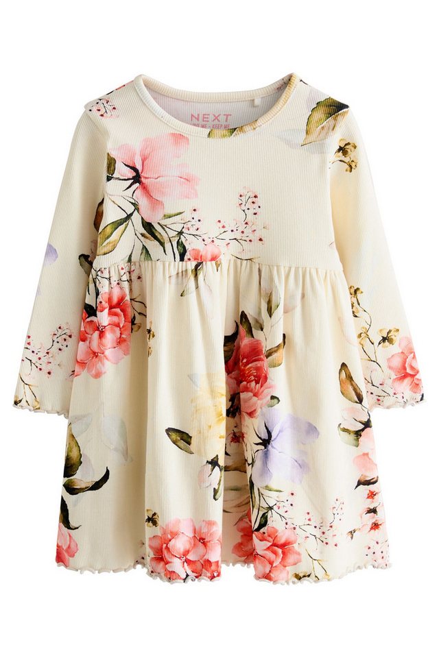 Next Blusenkleid Geripptes Langarmkleid (1-tlg) von Next