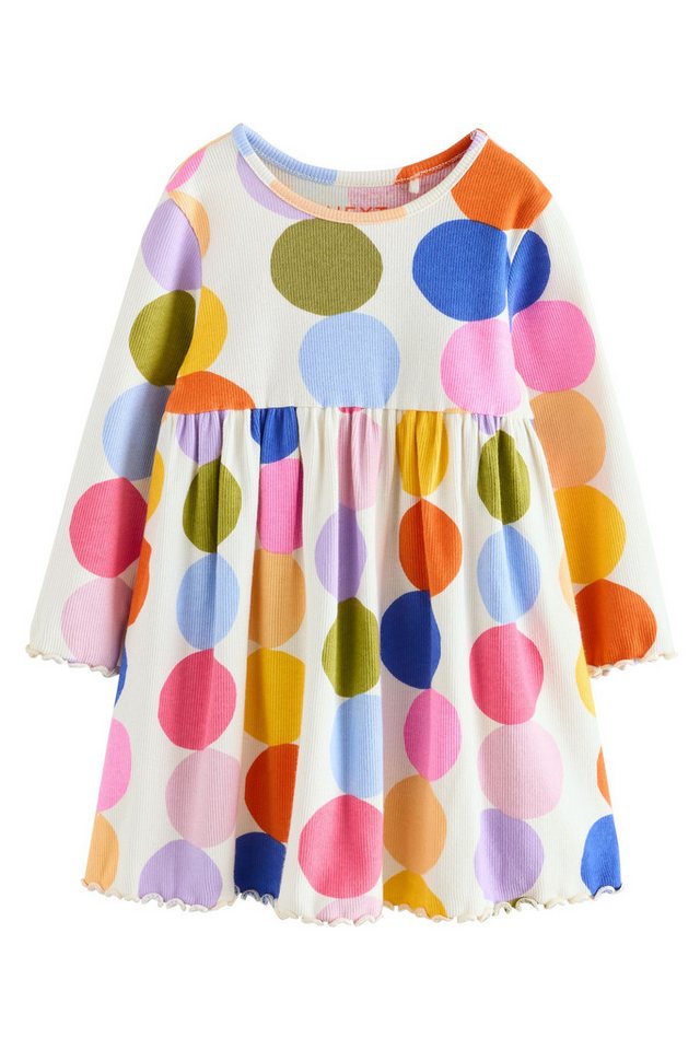 Next Blusenkleid Geripptes Langarmkleid (1-tlg) von Next