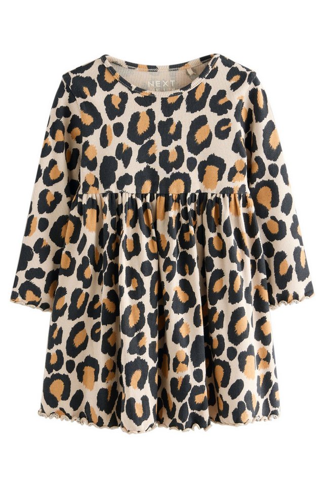 Next Blusenkleid Geripptes Langarmkleid (1-tlg) von Next