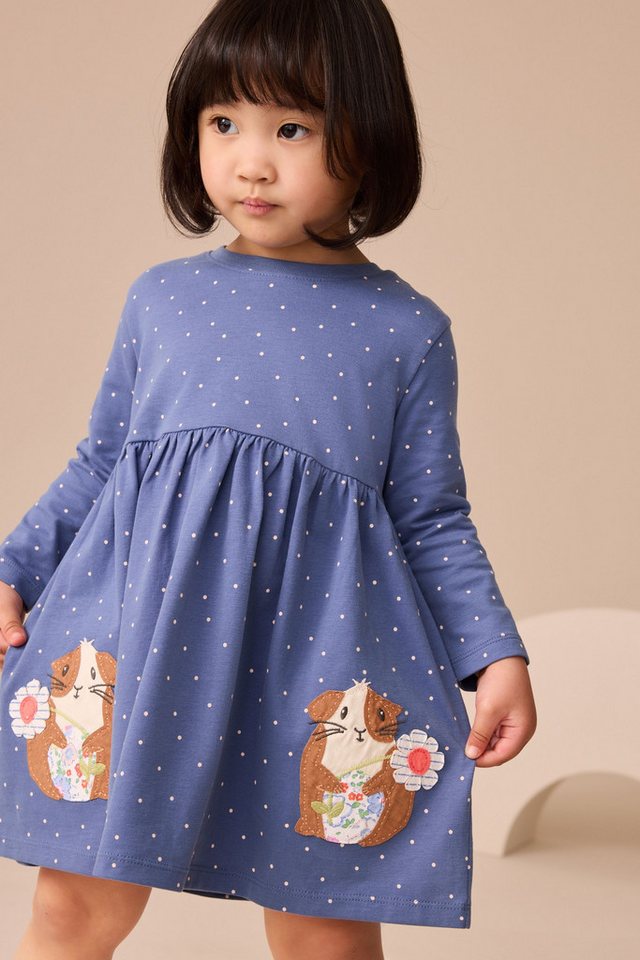 Next Blusenkleid Verziertes Kleid mit langen Ärmeln (1-tlg) von Next