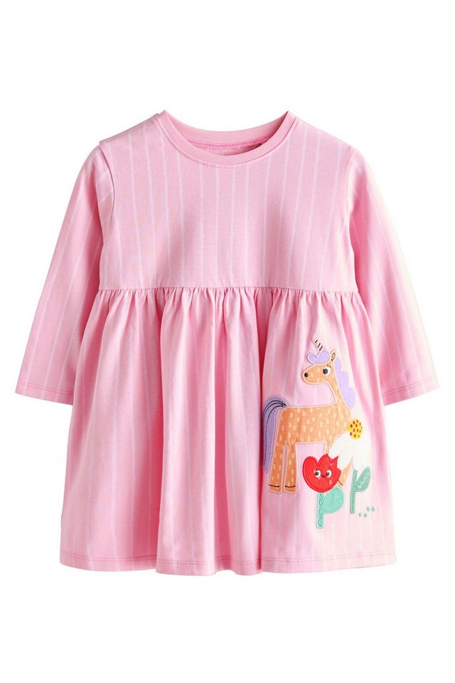 Next Blusenkleid Verziertes Kleid mit langen Ärmeln (1-tlg) von Next