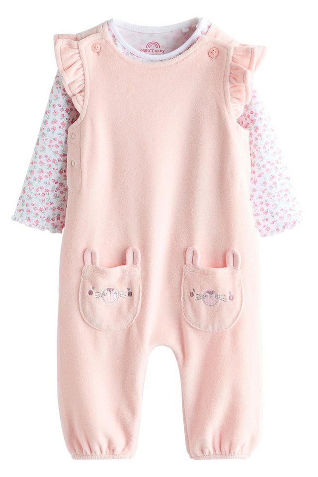Next Body & Hose Baby-Latzhose und langärmliger Body im Set (2-tlg) von Next