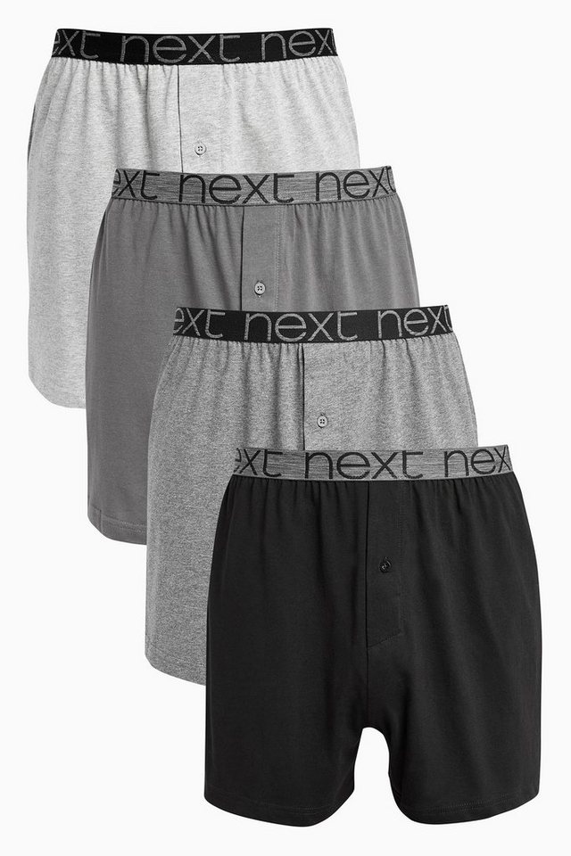 Next Boxershorts Loose-Fit-Boxershorts aus Baumwolle im 4er-Pack (4-St) von Next