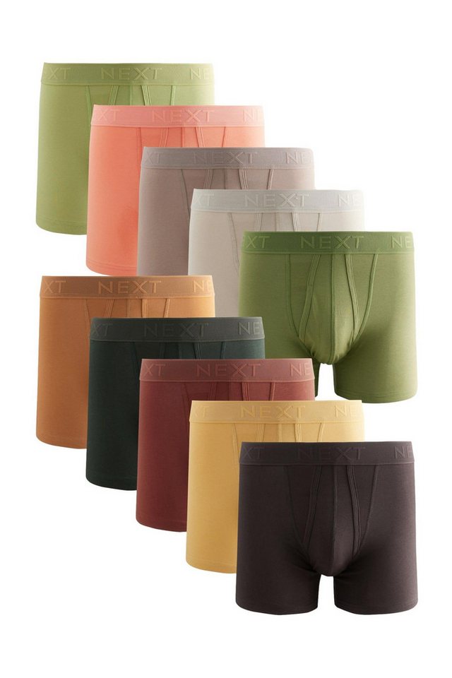 Next Boxershorts Boxershorts mit Eingriff, 10er-Pack (10-St) von Next