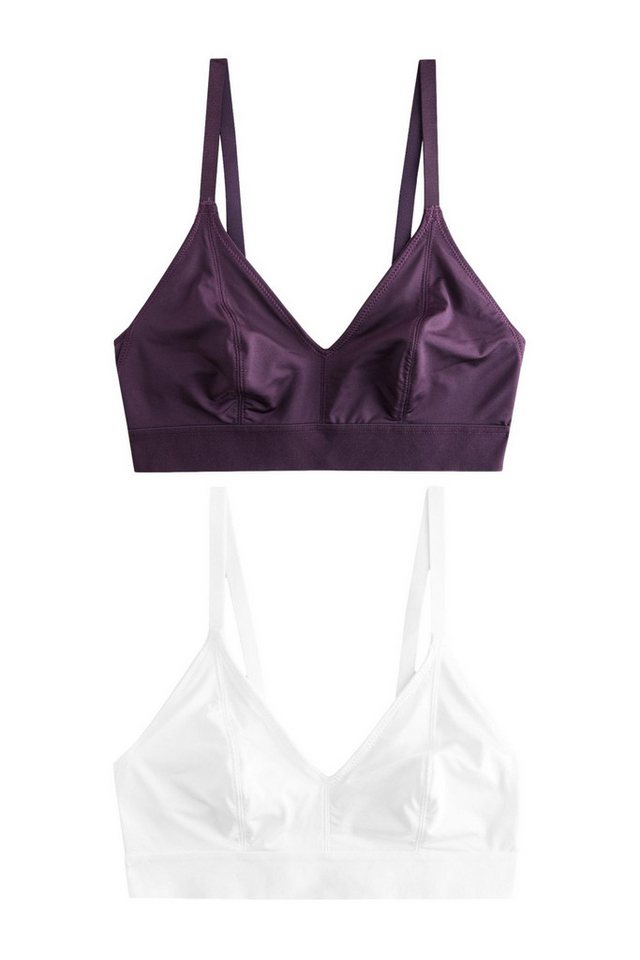 Next Bralette-BH Ultimate Comfort Bustiers ohne Bügel 2er-Pack DD+ (2-tlg) von Next