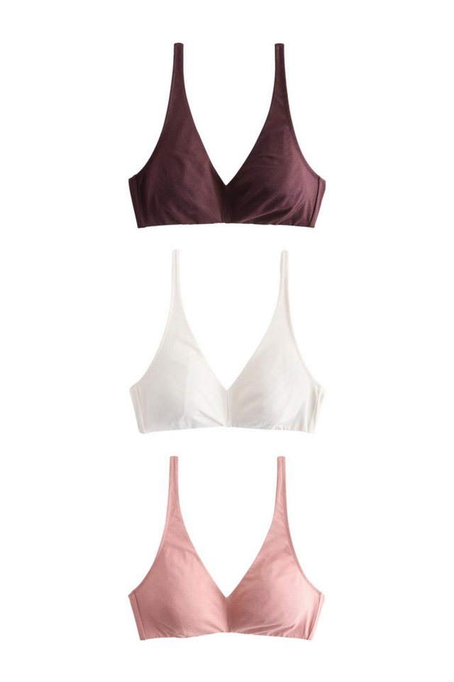 Next Bügelloser BH 3 x Unwattierte, bügellose Ultimate Comfort BHs (3-tlg) von Next
