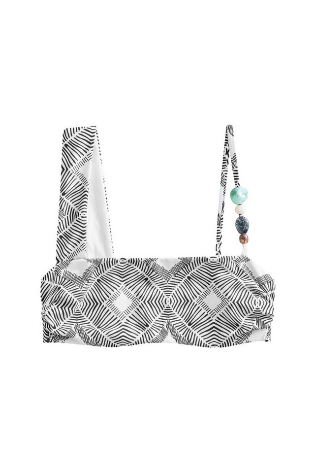 Next Bustier-Bikini-Top Asymmetrisches Bikini-Oberteil mit Perlchen (1-St) von Next