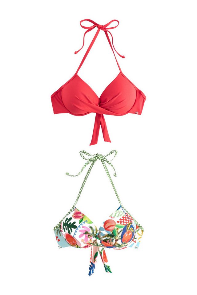 Next Bustier-Bikini Wattierte Bikinioberteile mit Bügel, 2er-Pack (2-St) von Next