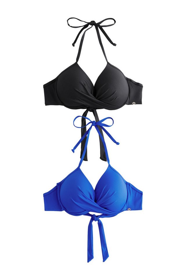 Next Bustier-Bikini Wattierte Bikinioberteile mit Bügel, 2er-Pack (2-St) von Next