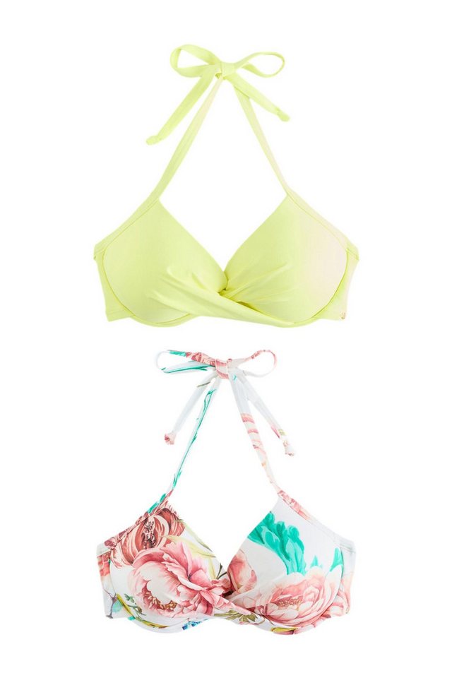 Next Bustier-Bikini Wattierte Bikinioberteile mit Bügel, 2er-Pack (2-St) von Next