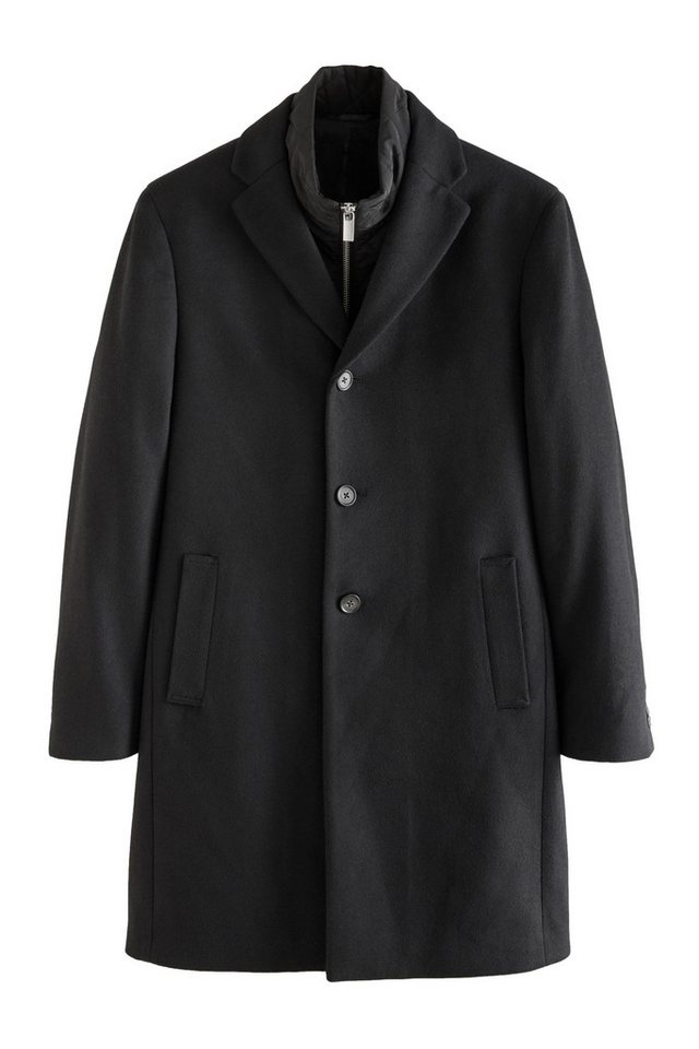 Next Caban Epsom-Mantel mit Wollanteil und Mock-Gilet (1-tlg) von Next