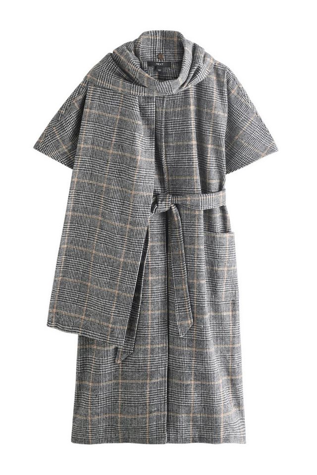 Next Cape Langes Stola-Cape mit Taillengürtel und Wollanteil (1-St) von Next