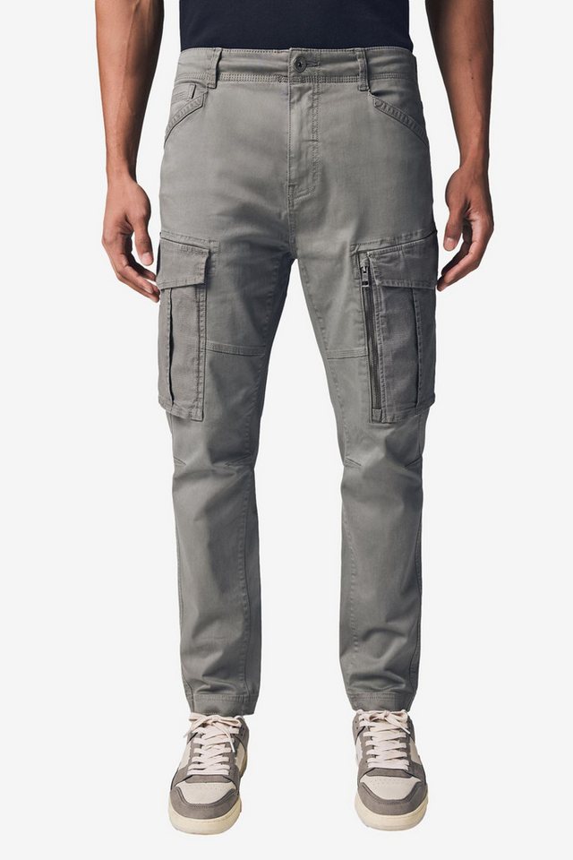 Next Cargohose Slim Fit Cargohose mit Stretch und Reißverschluss (1-tlg) von Next