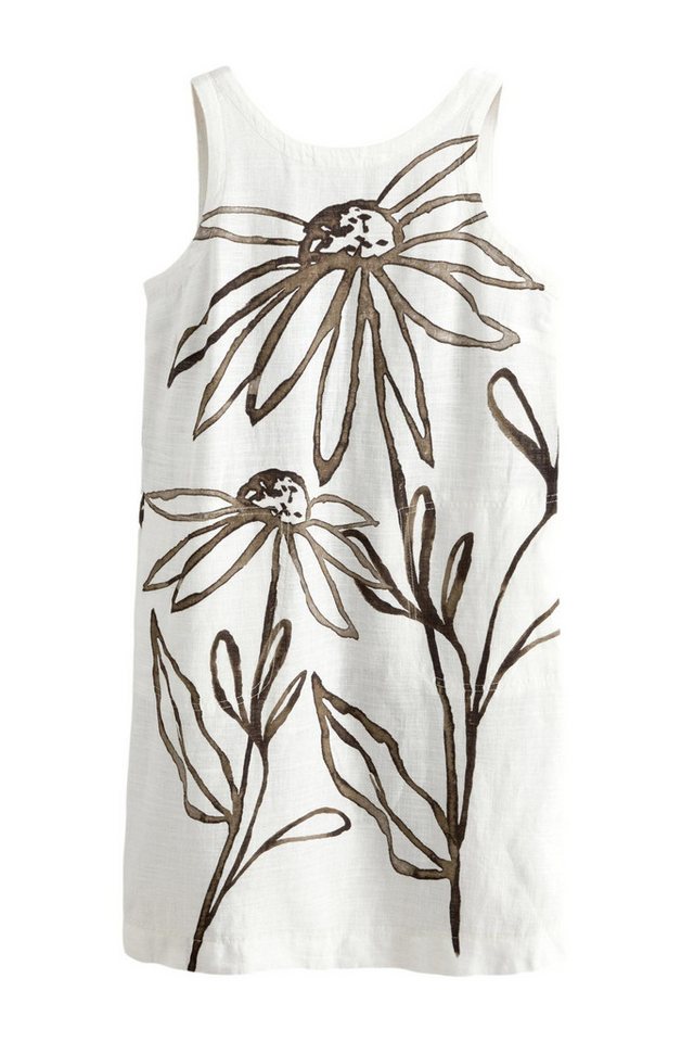 Next Minikleid Mini-Etuikleid mit Leinen mit U-Rückenausschnitt (1-tlg) von Next