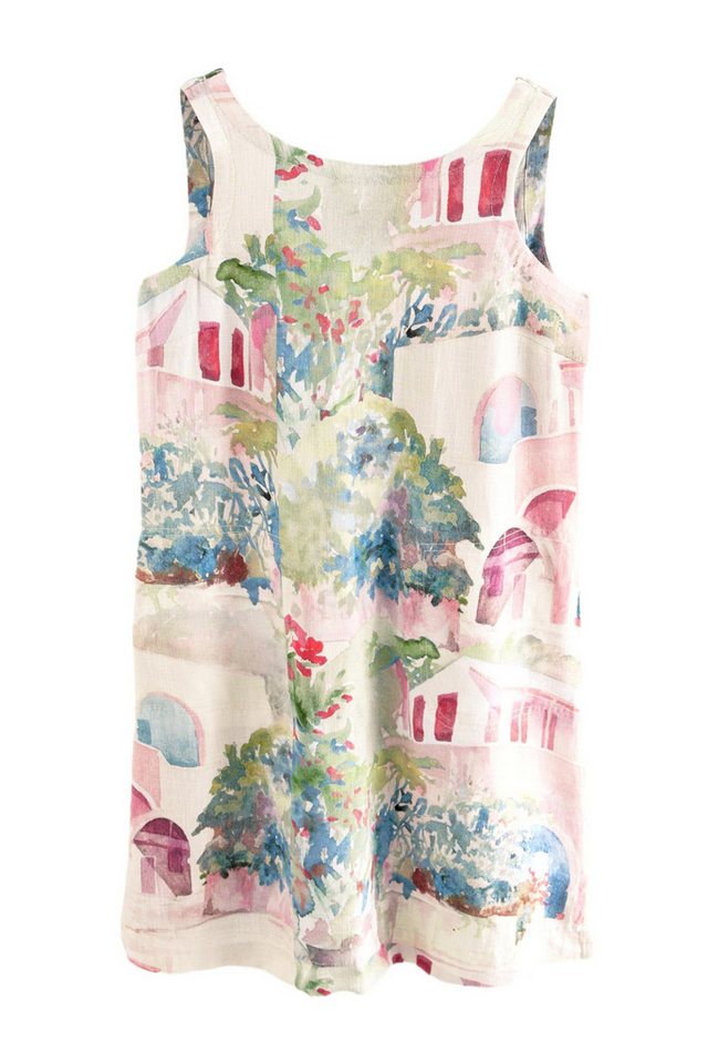 Next Minikleid Mini-Etuikleid mit Leinen mit U-Rückenausschnitt (1-tlg) von Next