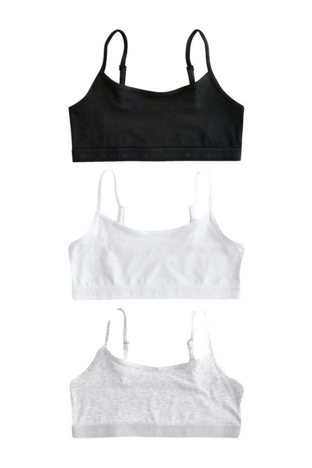 Next Crop-Top 3er-Pack verkürzte Trägertops (3-tlg) von Next