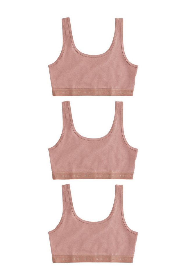 Next Crop-Top Kurz-Top mit U-Boot-Ausschnitt (3-tlg) von Next