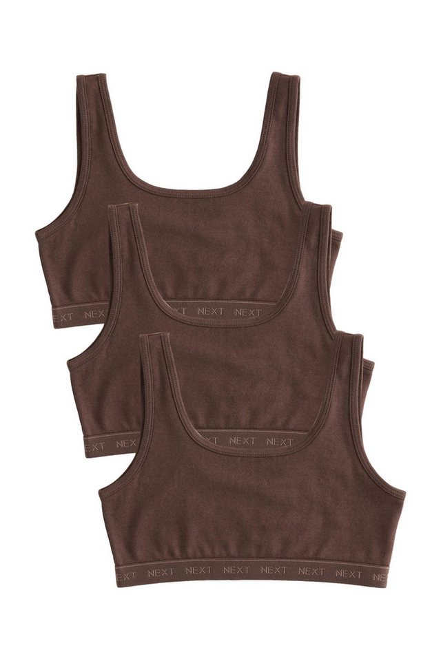 Next Crop-Top Kurz-Top mit U-Boot-Ausschnitt (3-tlg) von Next