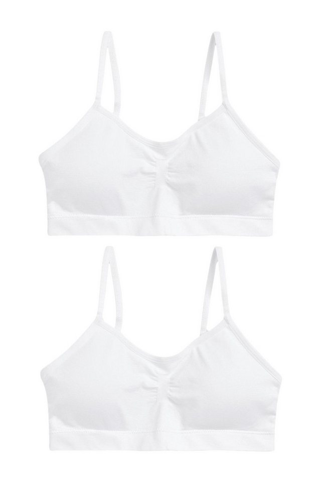 Next Crop-Top Nahtloses Kurzes Top mit Spaghettiträgern, 2 Stk. (2-tlg) von Next