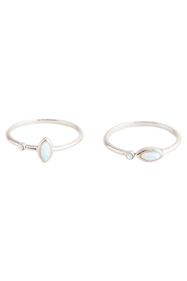 Next Fingerring Ring mit Opal-Effekt, 2er-Pack (1-tlg) von Next