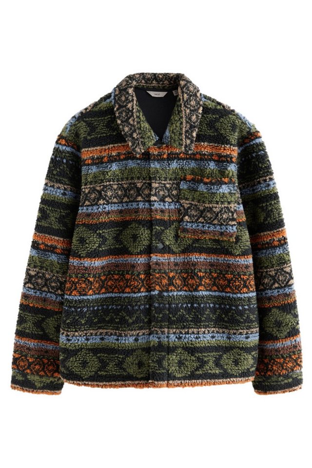 Next Fleecejacke Fleece-Hemdjacke mit Print (1-St) von Next