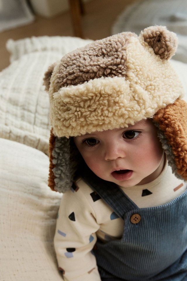 Next Fleecemütze Baby-Trappermütze mit Teddyfell (1-St) von Next