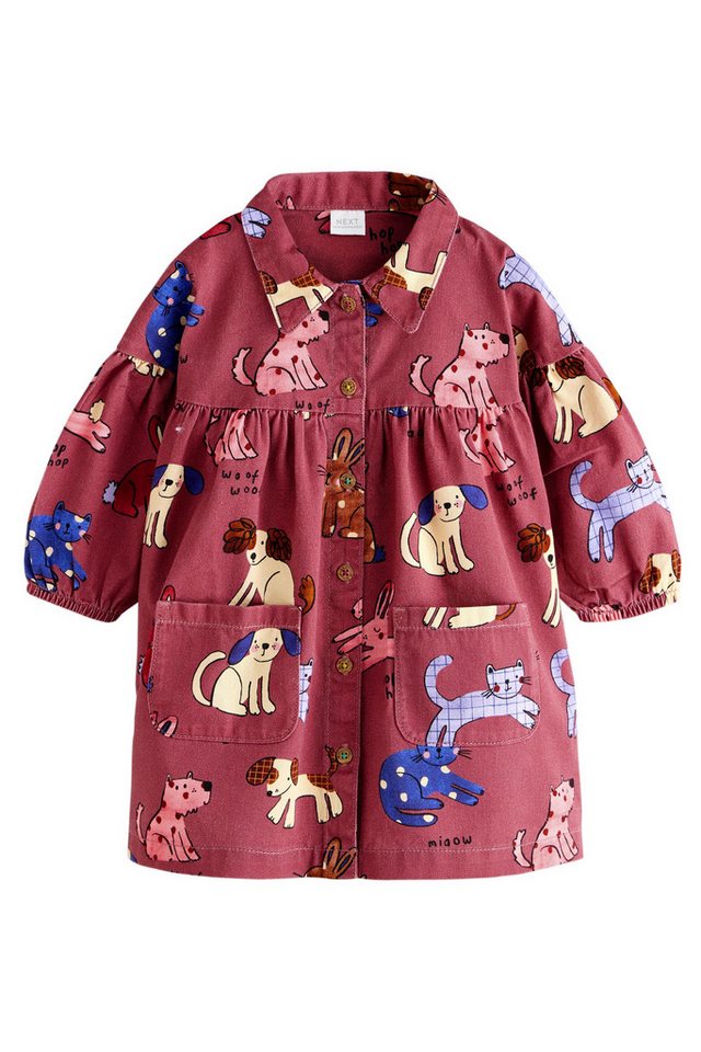 Next Hemdblusenkleid Langärmeliges Baumwollkleid (1-tlg) von Next