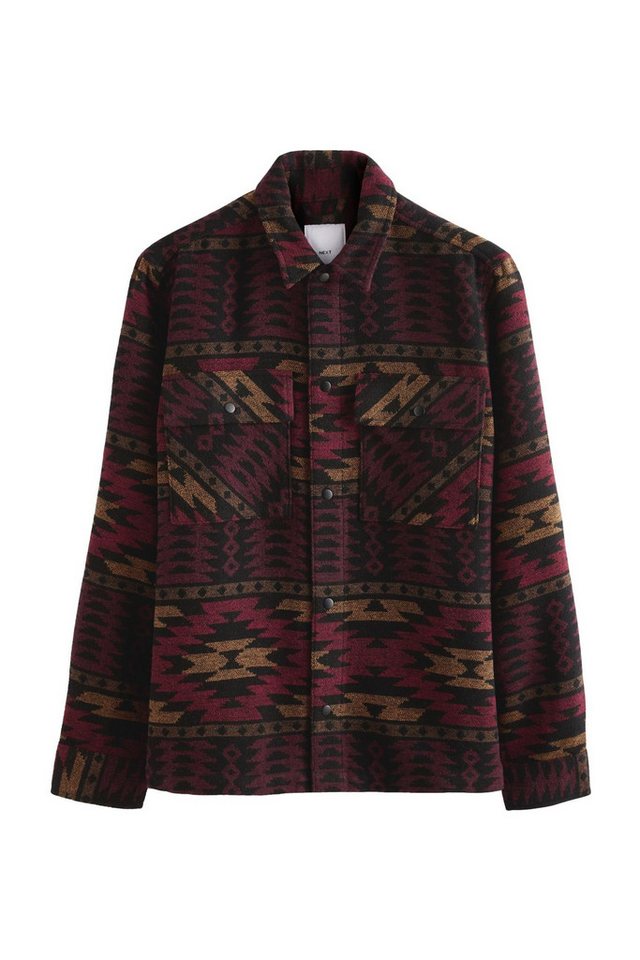 Next Hemdjacke Gemusterte Hemdjacke im Navajo-Stil (1-St) von Next