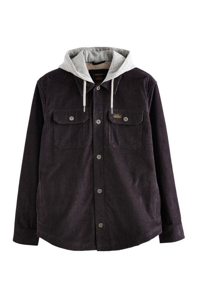 Next Hemdjacke Hemdjacke aus Cord mit Borgfutter und Kapuze (1-St) von Next